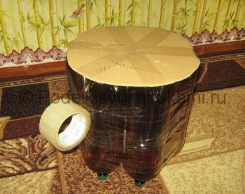 Как сделать пуфик из бутылок своими руками. Как сделать пуфик из пластиковых бутылок своими руками. 06 Как сделать пуфик из бутылок своими руками. Как сделать пуфик из пластиковых бутылок своими руками. 06