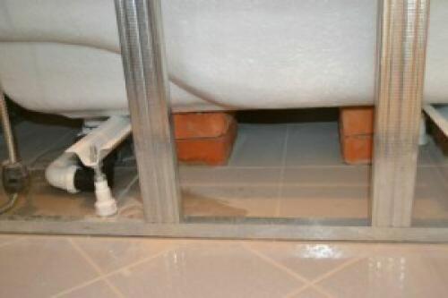 Установка ванны на газоблок. Ванна на кирпичах. Некоторые хитрости.