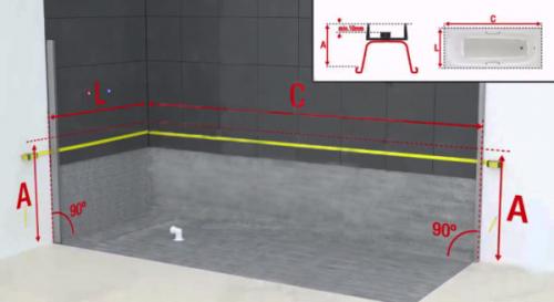 Как установить ванну на ножках. Как крепить ванну на кафельном полу на ножках с клейкой основой