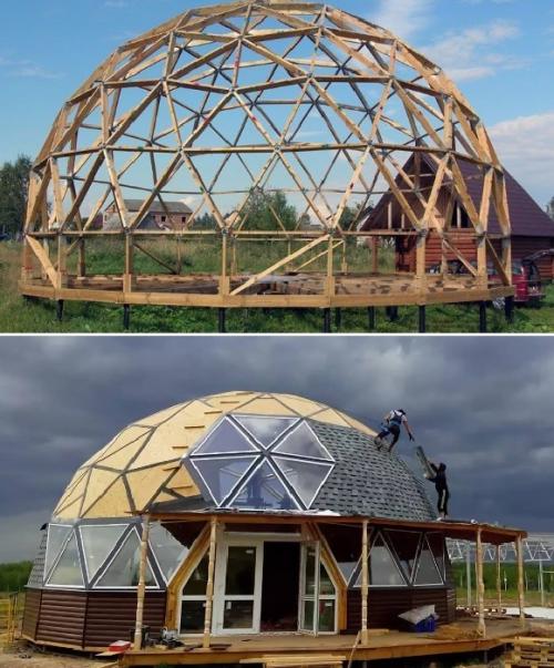 Какие преимущества имеет купольный дом с ангарами по сравнению с другими типами жилья. Конструкционные особенности сферического типа строений
