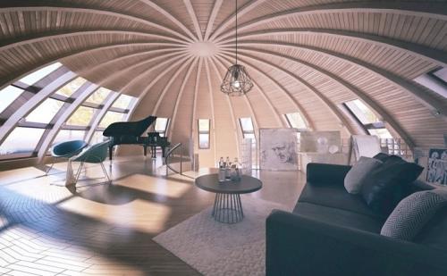 Какие преимущества имеет купольный дом с ангарами по сравнению с другими типами жилья. Конструкционные особенности сферического типа строений