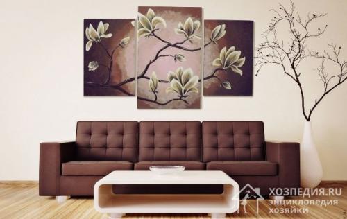 Как повесить модульную картину без гвоздей на обои. Способ второй: приклеить