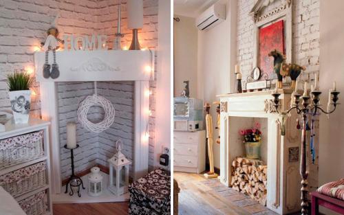 Какие преимущества имеет камин из пенопласта. Декоративный камин.