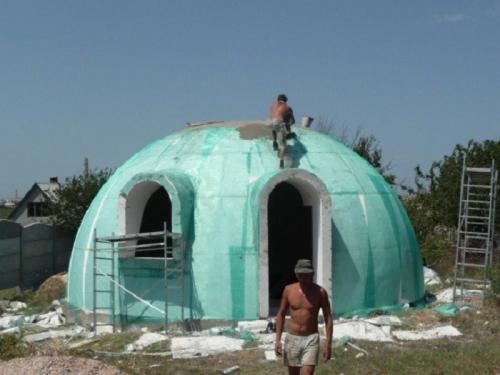 Дом из пенопласта.  Технология сборки