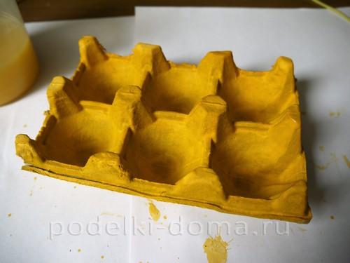 Поделки из коробок из под яиц на пасху. Корзинка и подставки для пасхальных яиц из лотка