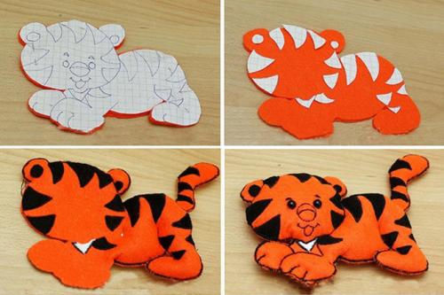 Тигр из киндера своими руками. Тигр своими руками на Новый год 2022: символ года в поделках для детей