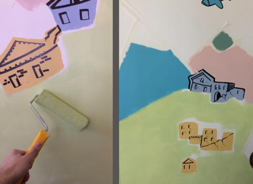 Как правильно приготовить стены перед росписью. Роспись интерьеров: шаг за шагом