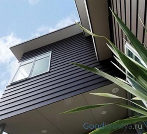 Стильные решения для оформления фронтона частного дома 10