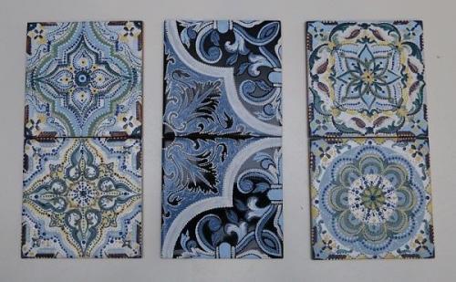 Как создать сложные композиции и рисунки с помощью акриловых красок на керамике. Мастер-класс: роспись на керамической плитке