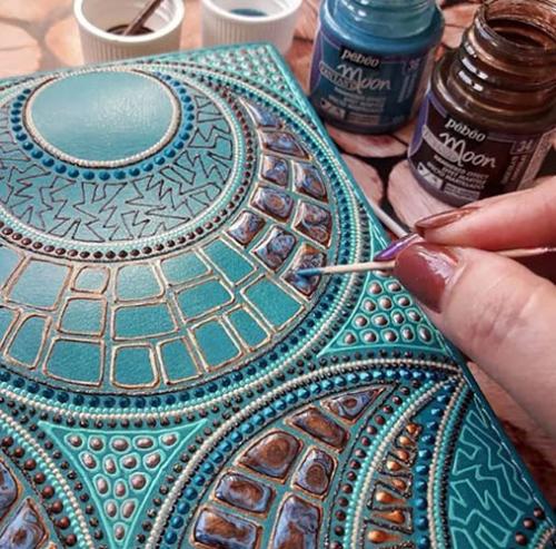 Какие материалы и инструменты необходимы для рисования акриловыми красками на керамике. Точечная роспись