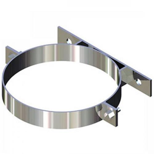 Можно поставить растяжки на кирпичный дымоход. Выбор хомутов для установки дымохода