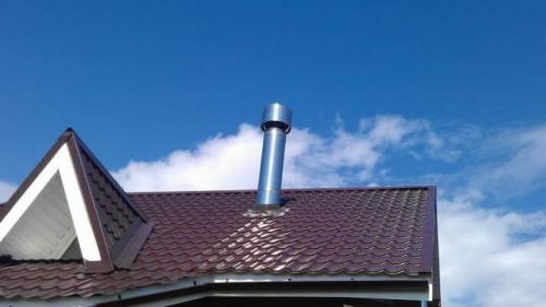 Печная труба на крыше. Чем хороша труба в коньке 03 Печная труба на крыше. Чем хороша труба в коньке 03