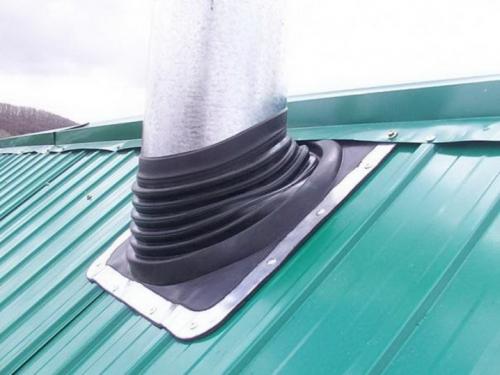 Герметизация трубы на крыше из профнастила. Герметизация квадратного кирпичного дымохода 06 Герметизация трубы на крыше из профнастила. Герметизация квадратного кирпичного дымохода 06