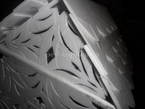 Новогодний домик из пенопласта: легко и быстро своими руками 26 Новогодний домик из пенопласта: легко и быстро своими руками 26