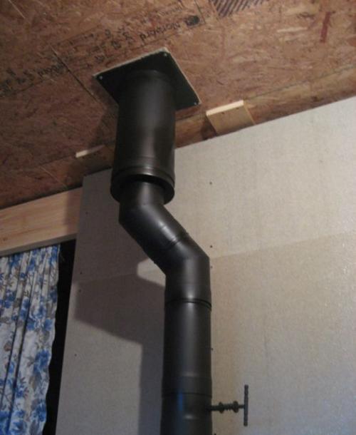 Как вывести трубу от буржуйки через стену. Монтаж дымохода