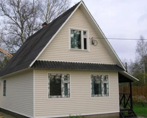 Как выбрать подходящую технологию и материалы для отделки фронтона частного дома. Виниловый сайдинг для фронтона