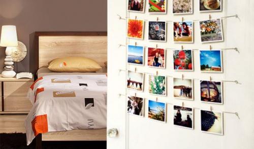 Как повесить картину на леску. Зачем дырявить стены? Как повесить картину или фото без сверления