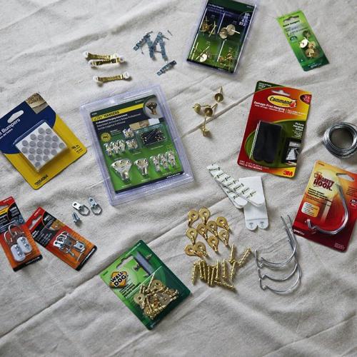 Как повесить картину на бетонную. Общие сведения о креплениях 02