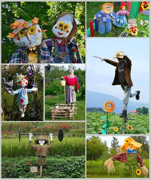 Какие особенности дизайна пугала для огорода Могут помочь защитить участок. Чучело для огорода в ландшафтном дизайне