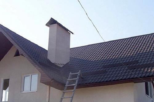 Как правильно вывести трубу через крышу. Вывод дымохода через утепленную крышу 19 Как правильно вывести трубу через крышу. Вывод дымохода через утепленную крышу 19