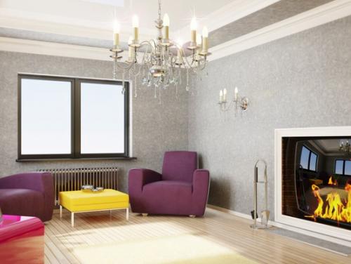 Какие ширины обоев можно использовать в гостиной. Цвет и рисунок обоев