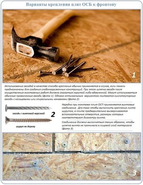 Какие инструменты и материалы необходимы для установки фронтона из OSB