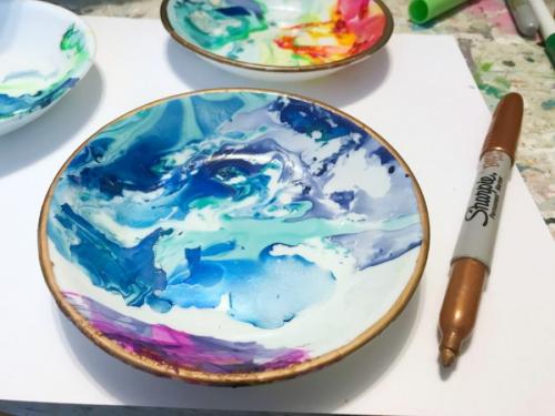 Что такое роспись тарелок своими руками