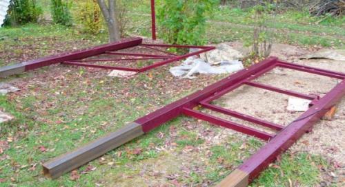 Как обшить ворота гаража профнастилом. Особенности конструкции ворот, обшиваемых листами тонкого металла 03