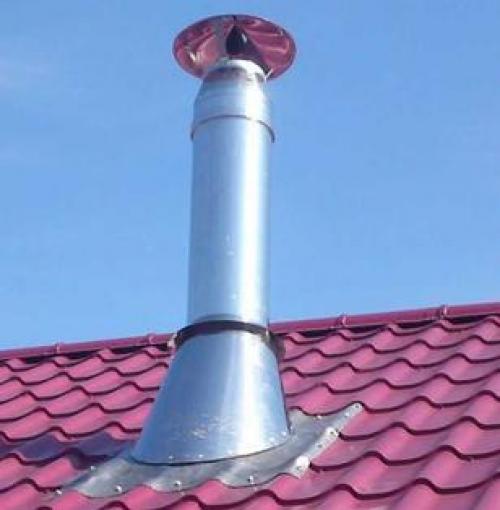 Монтаж дымохода в бане через крышу. Как правильно провести трубу в бане через потолок и крышу