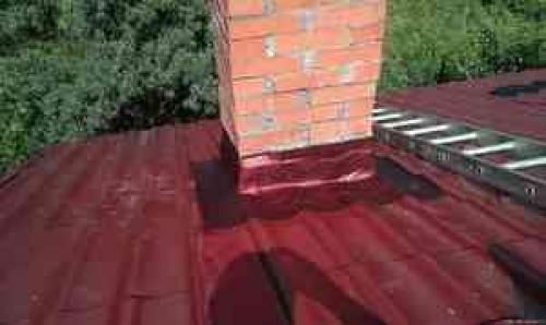 Гидроизоляция круглой трубы на крыше. гидроизоляция печной трубы на крыше