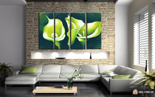 Как развесить картины на стене красиво. Основные способы крепления картин 07