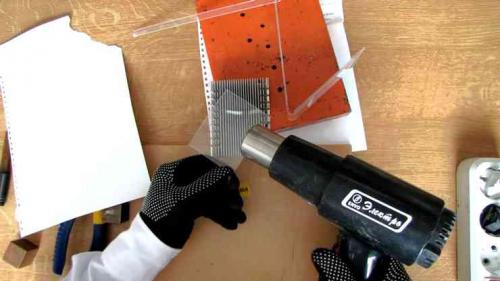 Как отполировать оргстекло с помощью обычного фена