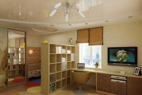 Как обустроить гостиную и детскую в одной комнате. Варианты зонирования 10 Как обустроить гостиную и детскую в одной комнате. Варианты зонирования 10