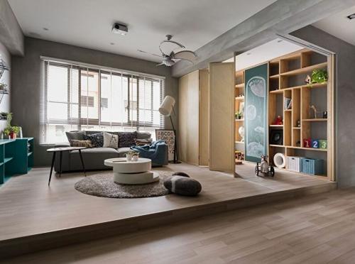 Как обустроить гостиную и детскую в одной комнате. Варианты зонирования 08 Как обустроить гостиную и детскую в одной комнате. Варианты зонирования 08