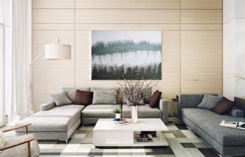 Картина на серую стену. Как выбрать картину по цвету?