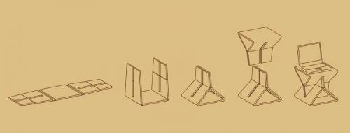 Создай свой собственный разборный табурет из пластиковых бутылок 12