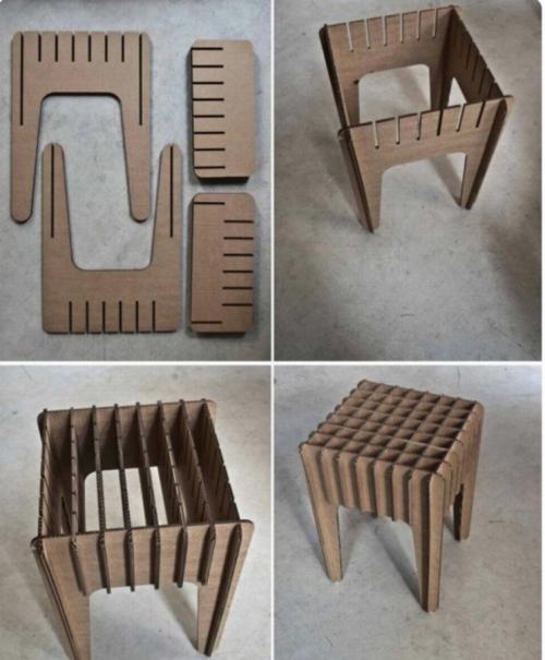 Создай свой собственный разборный табурет из пластиковых бутылок 10