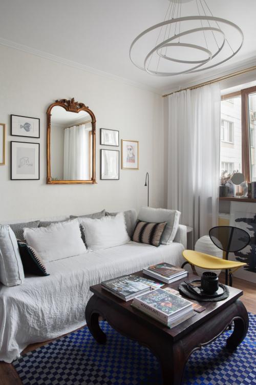 Готовые дизайн-проекты типовой однокомнатной квартиры серии .  Типовая однушка в доме серии П-44 с отсылкой к Франции и стритфуду Много классных деталей и идей в одном интерьере