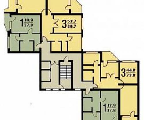 П-44 .  Типовой жилой дом серии П-44Т/17
