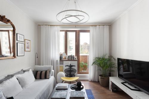 Готовые дизайн-проекты типовой однокомнатной квартиры серии .  Типовая однушка в доме серии П-44 с отсылкой к Франции и стритфуду Много классных деталей и идей в одном интерьере