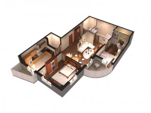 Дизайн типовой 3х комнатной квартиры. Трехкомнатная квартира: планировка и правильное использование пространства. Выбор материалов отделки, мебели и света (фото + видео)