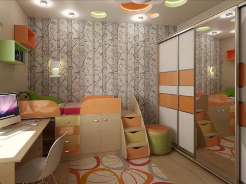 Дизайн 2 х комнатной квартиры П-44. Оформление комнат в двухкомнатной квартире линейки п44т