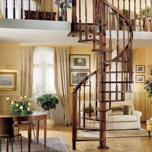 Чертежи винтовых металлических лестниц. Чертёж простой винтовой лестницы 22