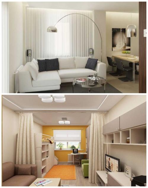 Как разместить мебель в совмещённом пространстве для максимального комфорта.  Функциональное зонирование