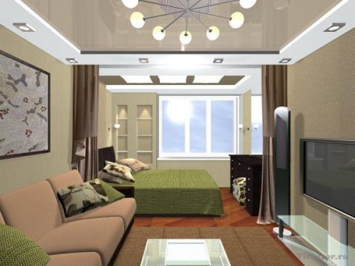 Как выбрать удобную кровать для совмещенной гостиной и спальни. Как выполнить зонирование