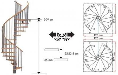 Винтовые лестницы из металла по чертежам своими руками. Ширина ступеней 12