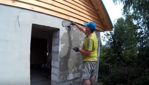 Штукатурка стен из пеноблоков. Как штукатурить пенобетон 03 Штукатурка стен из пеноблоков. Как штукатурить пенобетон 03