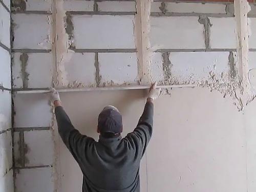 Толщина штукатурки по пеноблоку. Чем штукатурить пеноблок