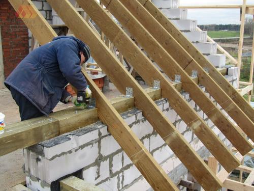 Деревянные перекрытия в доме из газобетона