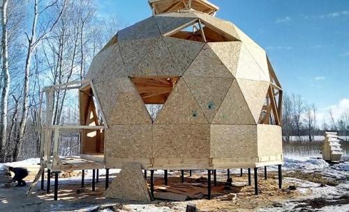 Купольный дом из пенопласта своими руками. Особенности строительства
